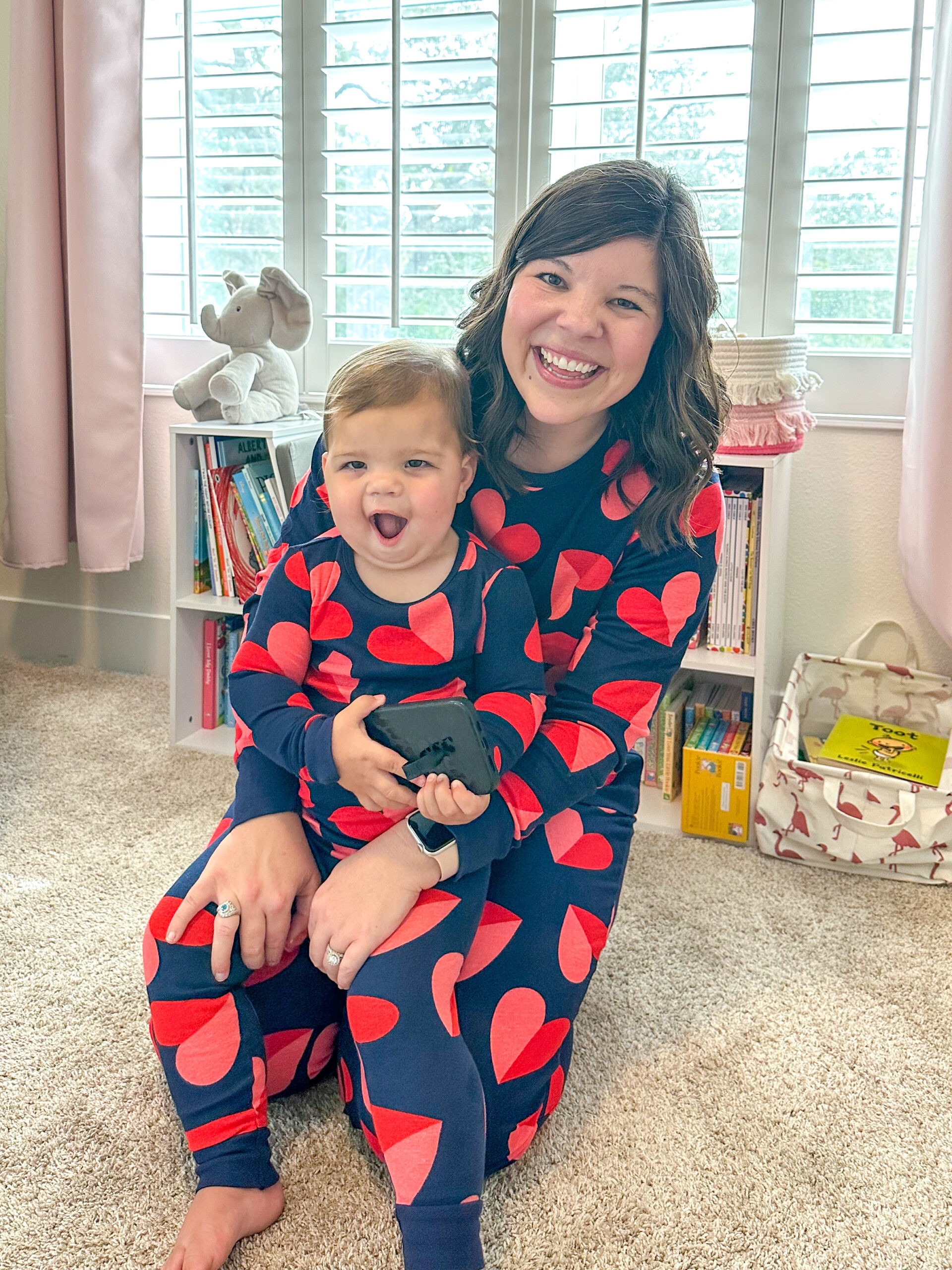 Mommy and Me Valentines Day Pajamas - Girl Meets Bow